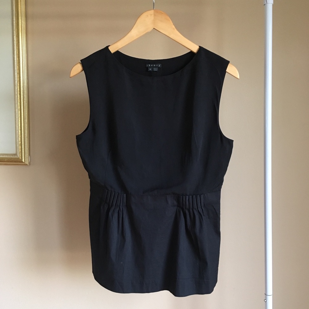 Theory Black Sleeveless Top